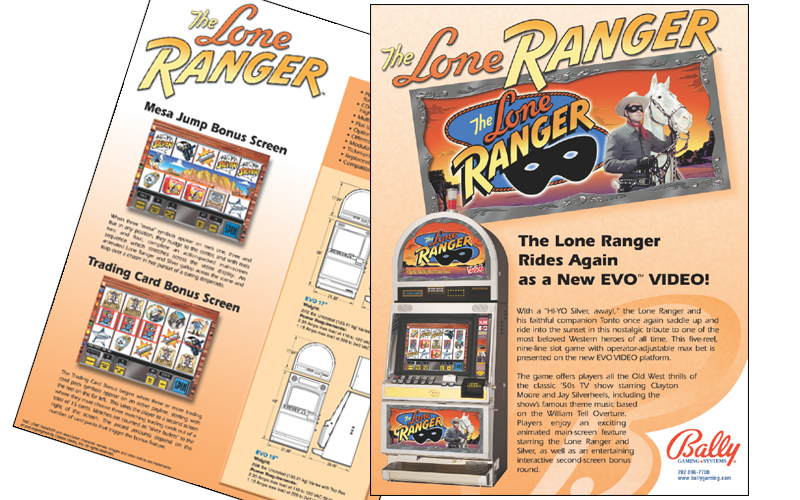 Lone Ranger game specs brochure
