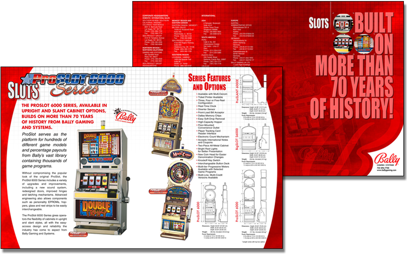 Bally slot brochure